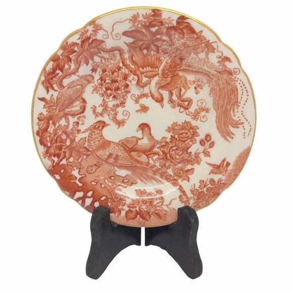 Royal Crown Derby Red Aves China Teacup Saucer - Picture 14 of 14